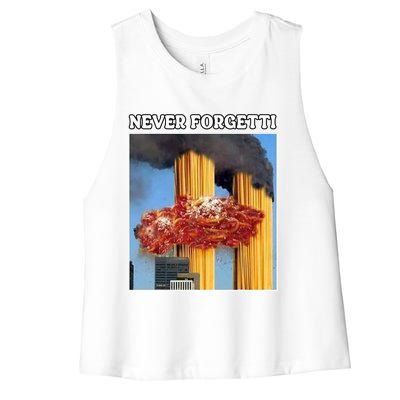 Never Forgetti Tee For Man And Women Never Forgetti Women's Racerback Cropped Tank