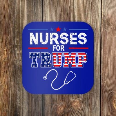 Nurses For Trump 2024 Support Donald Trump America Flag Coaster