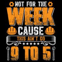 Not For The Week Cause This Ain't Go 9 To 5 Labor Day Gift 16 in Basic Backpack