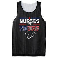 Nurses For Trump 2024 Support Donald Trump America Flag Mesh Reversible Basketball Jersey Tank