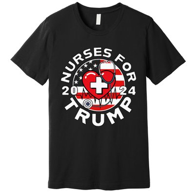 Nurses For Trump 2024 Premium T-Shirt