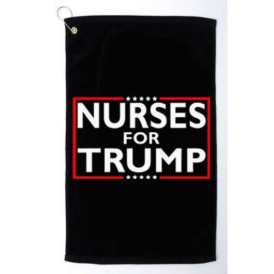 Nurses For Trump President Election 2024 Platinum Collection Golf Towel