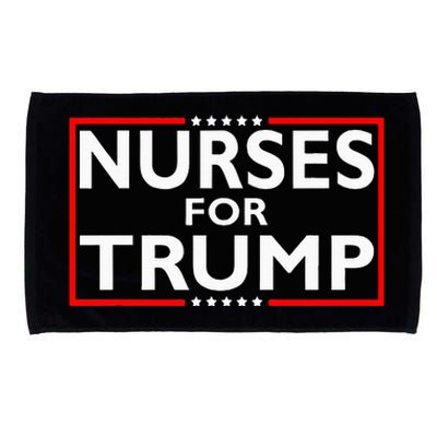 Nurses For Trump President Election 2024 Microfiber Hand Towel