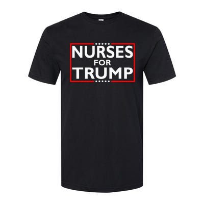 Nurses For Trump President Election 2024 Softstyle® CVC T-Shirt