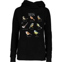 Nerd Funny Tit Birds Birdwatcher Collection Of Titten Bird Womens Funnel Neck Pullover Hood