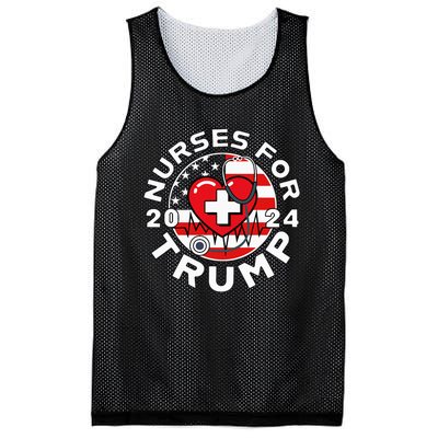 Nurses For Trump 2024 Mesh Reversible Basketball Jersey Tank