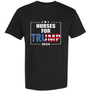 Nurses For Trump 2024 Garment-Dyed Heavyweight T-Shirt