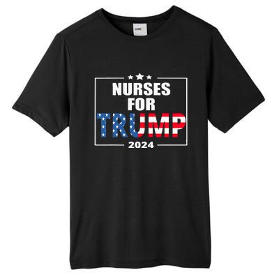 Nurses For Trump 2024 Tall Fusion ChromaSoft Performance T-Shirt