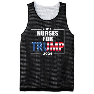 Nurses For Trump 2024 Mesh Reversible Basketball Jersey Tank