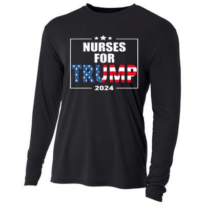 Nurses For Trump 2024 Cooling Performance Long Sleeve Crew