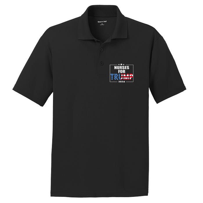 Nurses For Trump 2024 PosiCharge RacerMesh Polo