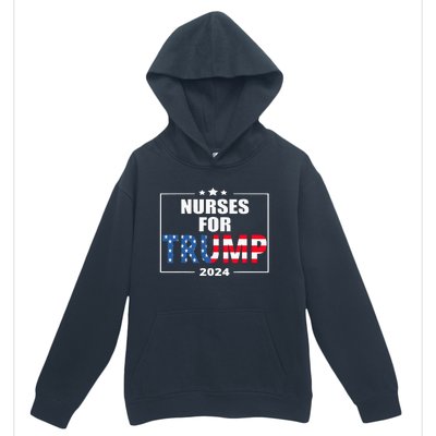 Nurses For Trump 2024 Urban Pullover Hoodie