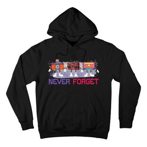 Never Forget Tape Cassette Floppy Disk Hoodie