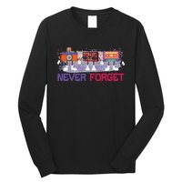 Never Forget Tape Cassette Floppy Disk Long Sleeve Shirt