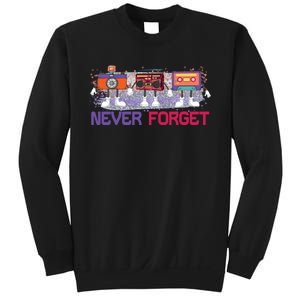 Never Forget Tape Cassette Floppy Disk Sweatshirt