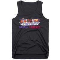 Never Forget Tape Cassette Floppy Disk Tank Top