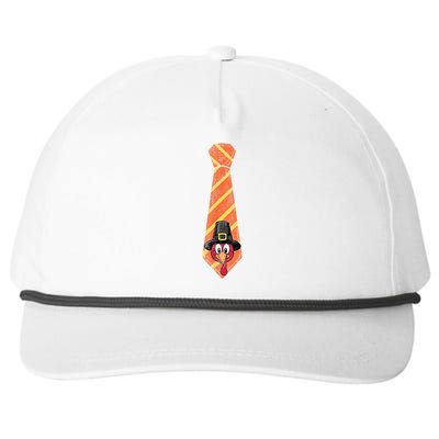 Necktie Funny Thanksgiving Tie With Turkey For Family Dinner Snapback Five-Panel Rope Hat