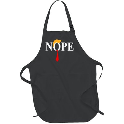 Nope Funny Trump Full-Length Apron With Pockets