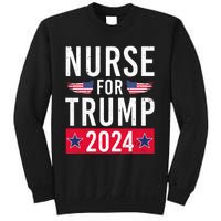 Nurses For Trump 2024 Reelection Trump Republican Usa Flag Sweatshirt