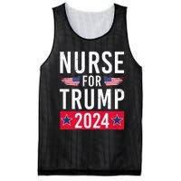 Nurses For Trump 2024 Reelection Trump Republican Usa Flag Mesh Reversible Basketball Jersey Tank