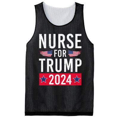 Nurses For Trump 2024 Reelection Trump Republican Usa Flag Mesh Reversible Basketball Jersey Tank