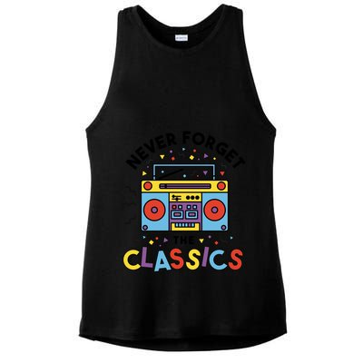 Never Forget The Classics Retro Ladies PosiCharge Tri-Blend Wicking Tank