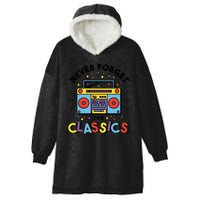 Never Forget The Classics Retro Hooded Wearable Blanket