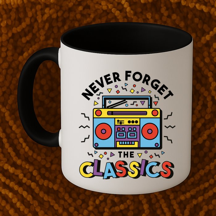 Never Forget The Classics Retro Mug