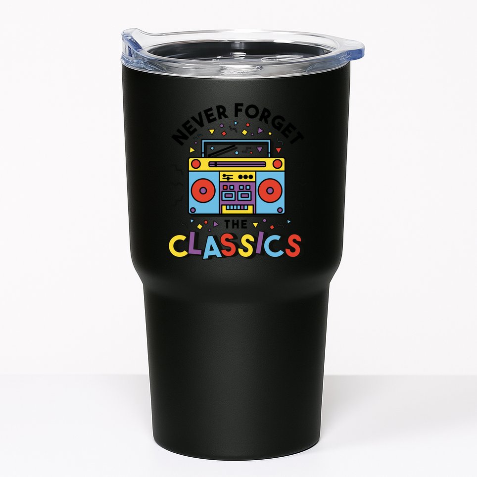 Never Forget The Classics Retro Tumbler