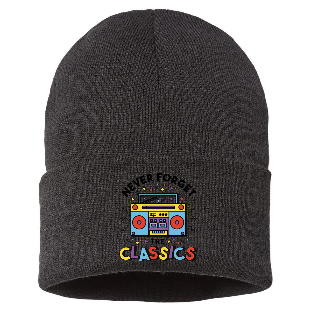 Never Forget The Classics Retro Sustainable Knit Beanie