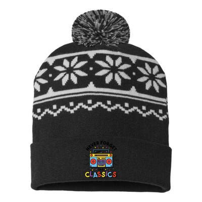 Never Forget The Classics Retro USA-Made Snowflake Beanie