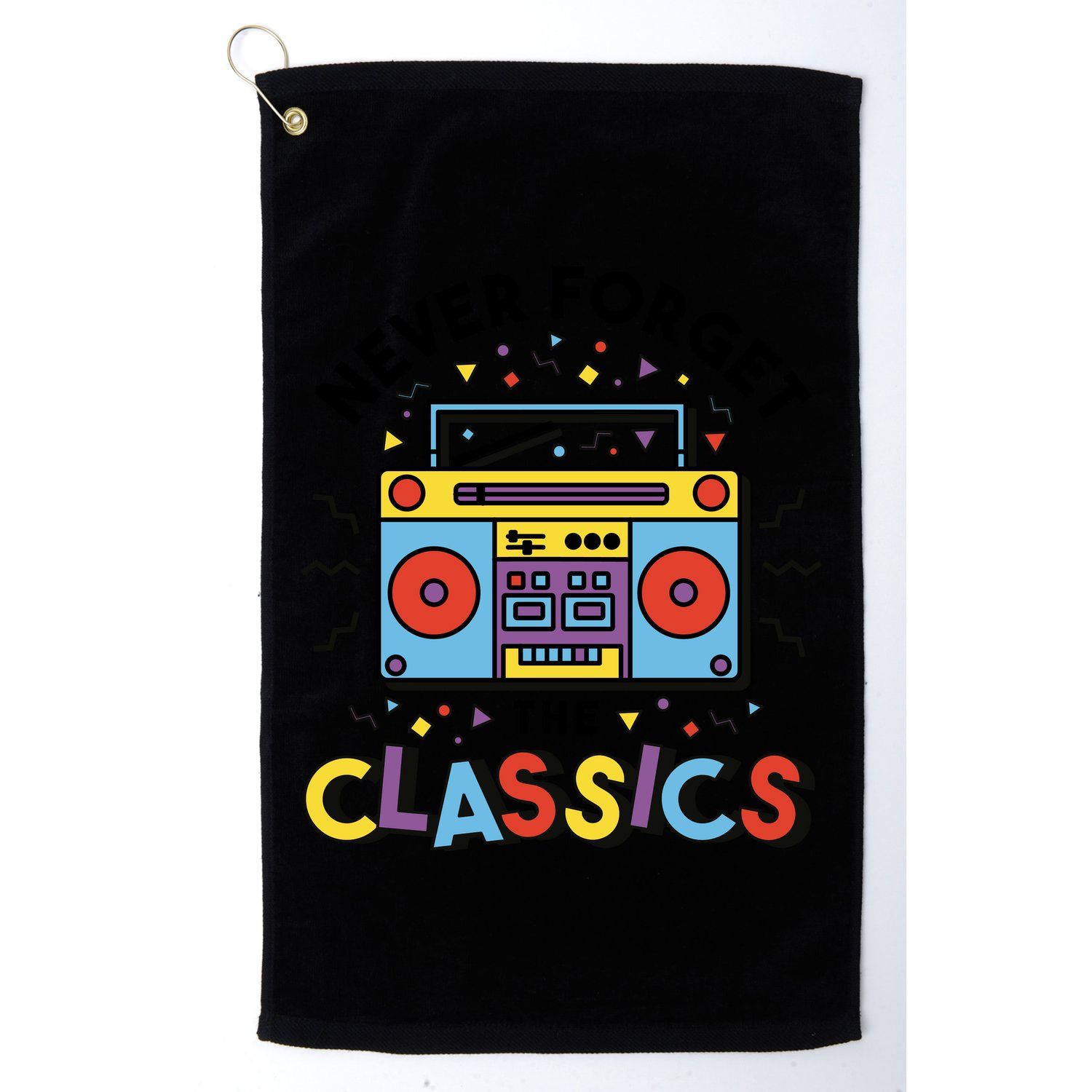 Never Forget The Classics Retro Golf Towel