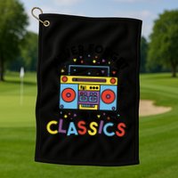 Never Forget The Classics Retro Golf Towel