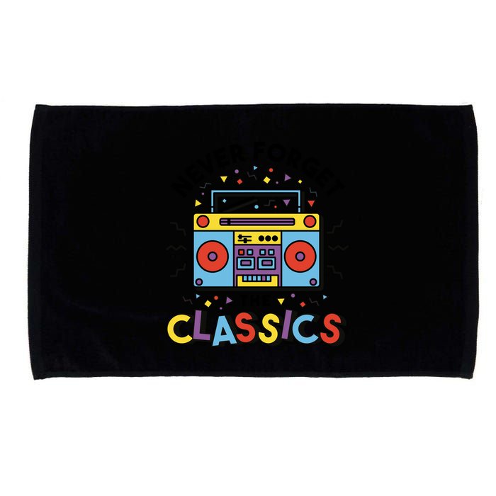 Never Forget The Classics Retro Microfiber Hand Towel