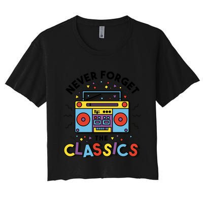 Never Forget The Classics Retro Crop Top