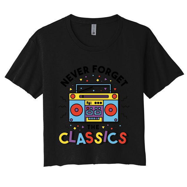 Never Forget The Classics Retro Crop Top