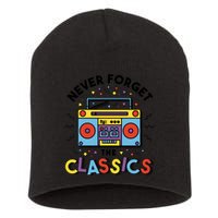 Never Forget The Classics Retro Short Acrylic Beanie