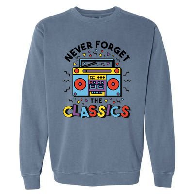 Never Forget The Classics Retro Garment-Dyed Sweatshirt