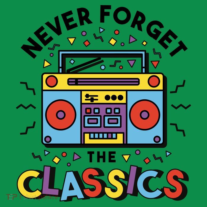 Never Forget The Classics Retro Tall T-Shirt