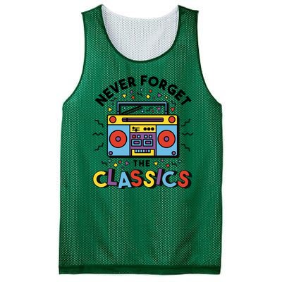 Never Forget The Classics Retro Mesh Reversible Basketball Jersey Tank