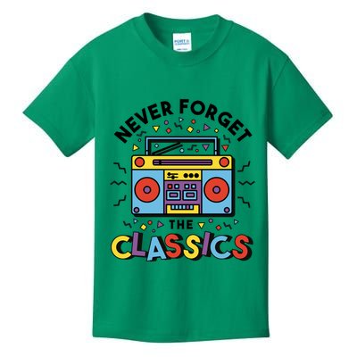 Never Forget The Classics Retro Kids T-Shirt