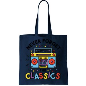 Never Forget The Classics Retro Tote Bag