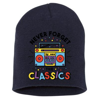 Never Forget The Classics Retro Short Acrylic Beanie