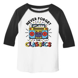 Never Forget The Classics Retro Toddler Fine Jersey T-Shirt