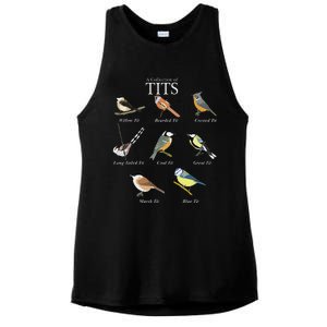 Nerd Funny Tit Birds Birdwatcher Collection Of Titten Bird Ladies PosiCharge Tri-Blend Wicking Tank