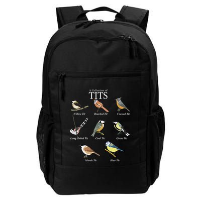 Nerd Funny Tit Birds Birdwatcher Collection Of Titten Bird Daily Commute Backpack