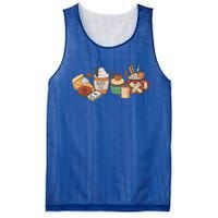 Nurse Fuel Thanksgiving Fall Coffee Pumpkin Spice Latte Gift Mesh Reversible Basketball Jersey Tank