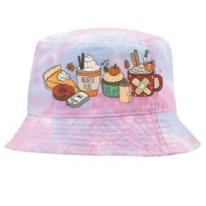 Nurse Fuel Thanksgiving Fall Coffee Pumpkin Spice Latte Gift Tie-Dyed Bucket Hat