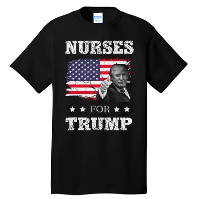 Nurses For Trump 2024 Support Election Tall T-Shirt