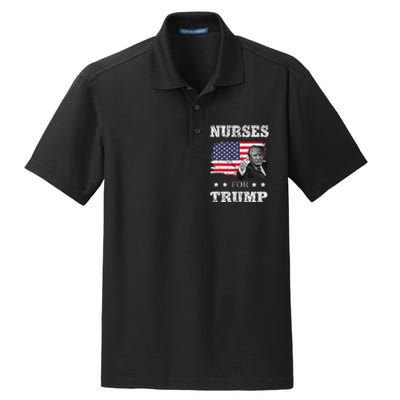 Nurses For Trump 2024 Support Election Dry Zone Grid Polo